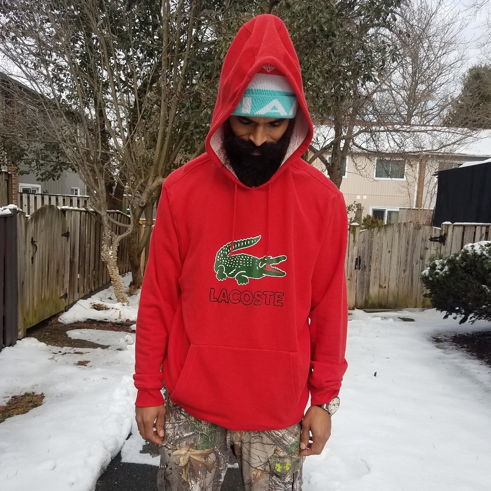 Lacoste BIG Alligator Hoodie XXXL (3XL) Men's NWT